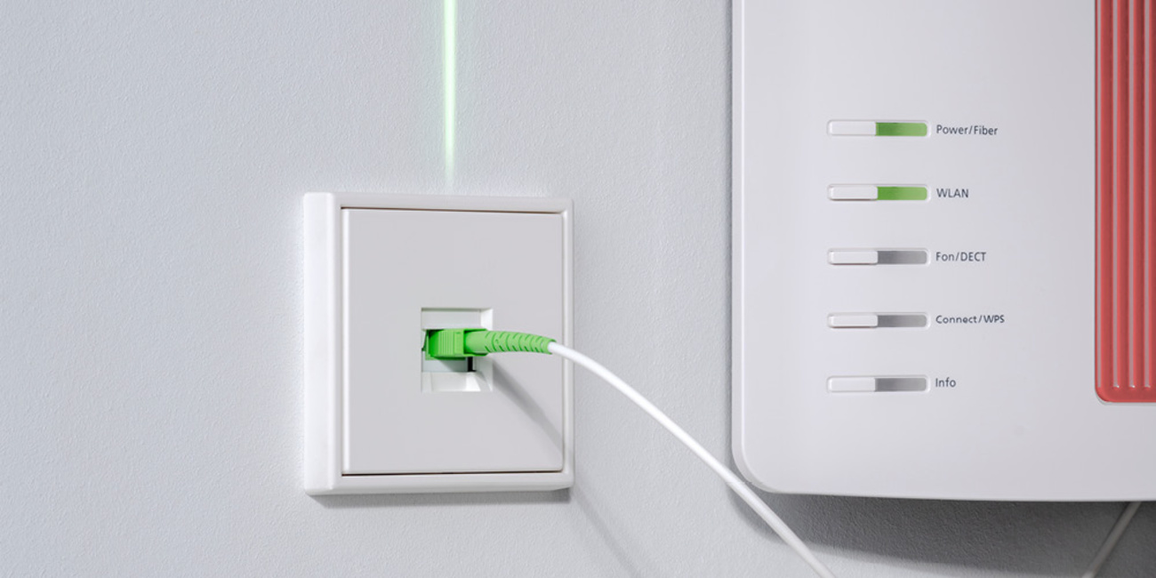 Die neuen Glasfaser-Anschlussdosen bei Färber Elektro in Pegnitz